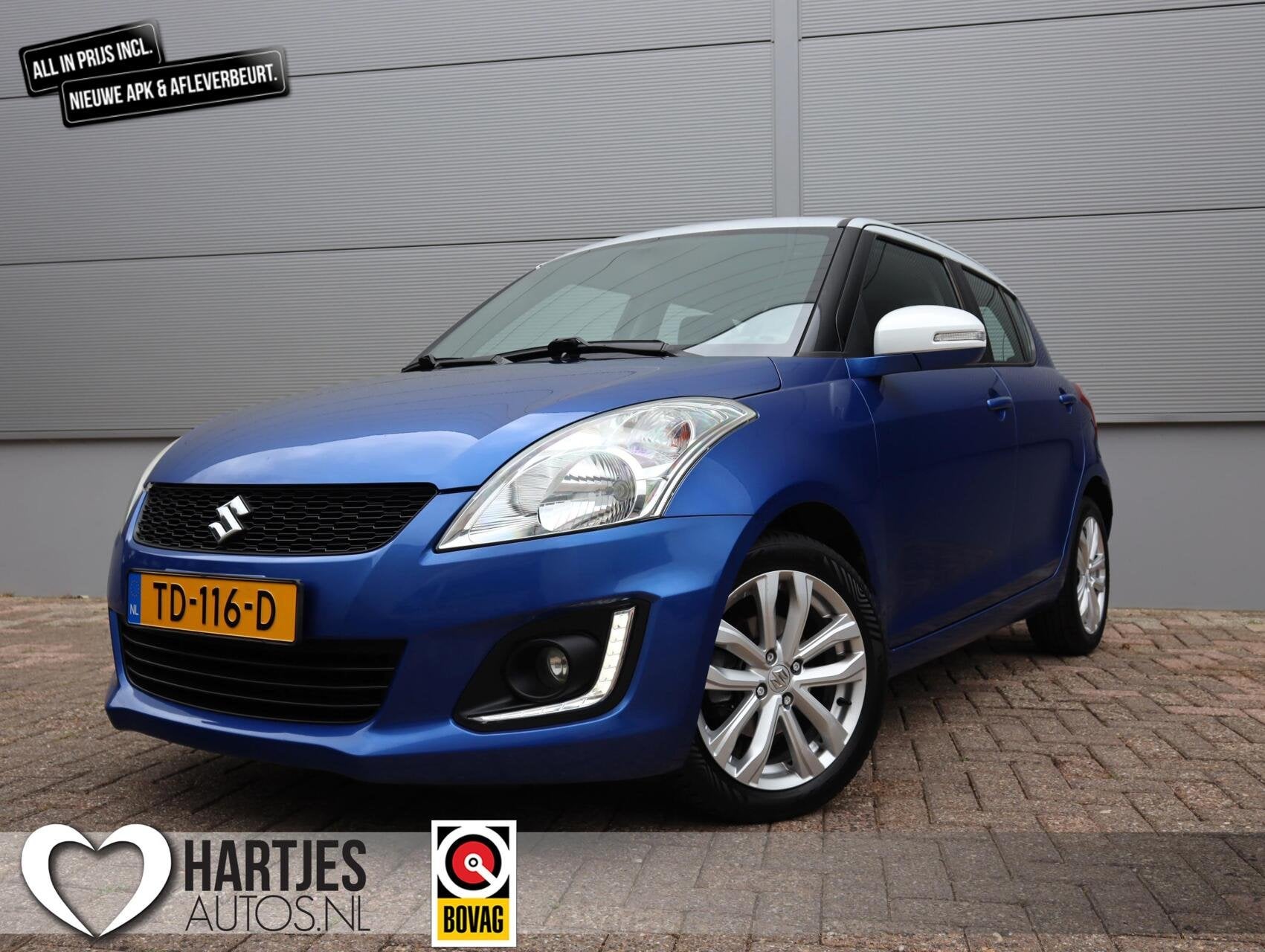 Suzuki Swift 1.2 Exclusive 5drs. (Vol-Opties!) Two-Tone, Auto's, Suzuki, Voorwielaandrijving, Stof, Gebruikt, 4 cilinders