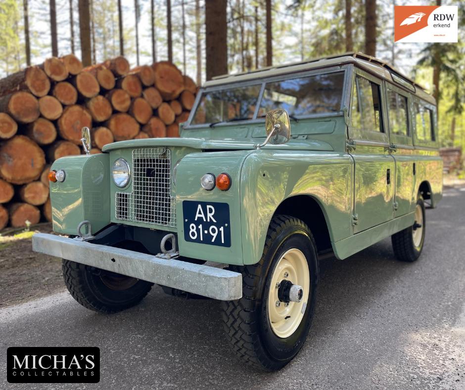 Land Rover Series IIA 109 benzine 1967 LHD, 2286 cc, 1610 kg, Leder, Bedrijf