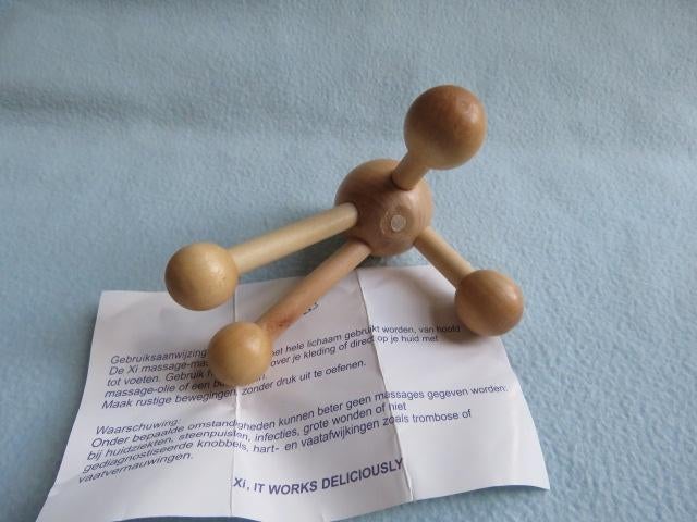 Nieuwe houten massage spin met 4 poten Xi, Ophalen of Verzenden, Nieuw, Apparaat