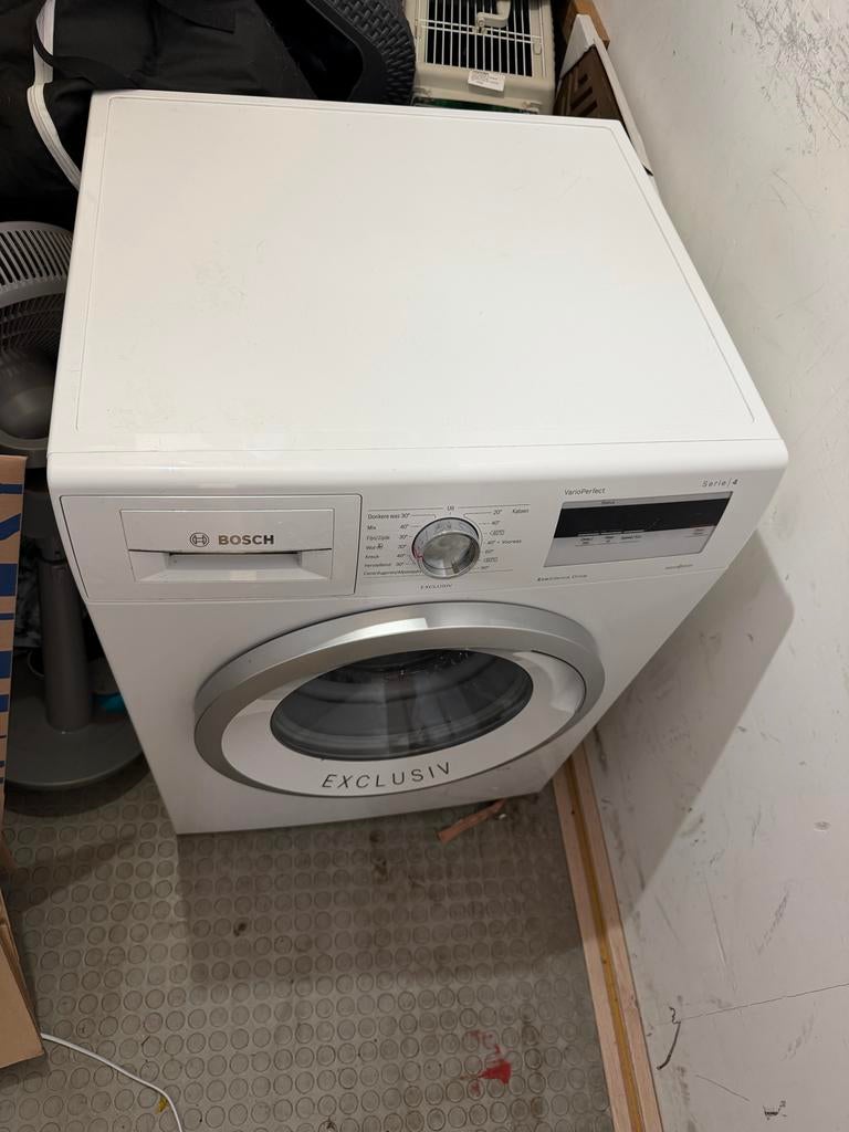 Bosch Varioperfect Serie 4 EcoSilence Drive Wasmachine, Ophalen, Gebruikt, 85 tot 90 cm, 1200 tot 1600 toeren