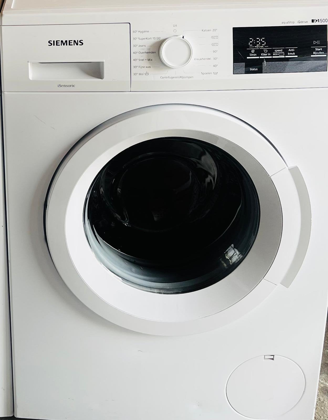 Mooie & Siemens IQ500 Wasmachine 8KG in top staat A+++, 1200 tot 1600 toeren, 8 tot 10 kg, Energieklasse A of zuiniger, Ophalen of Verzenden