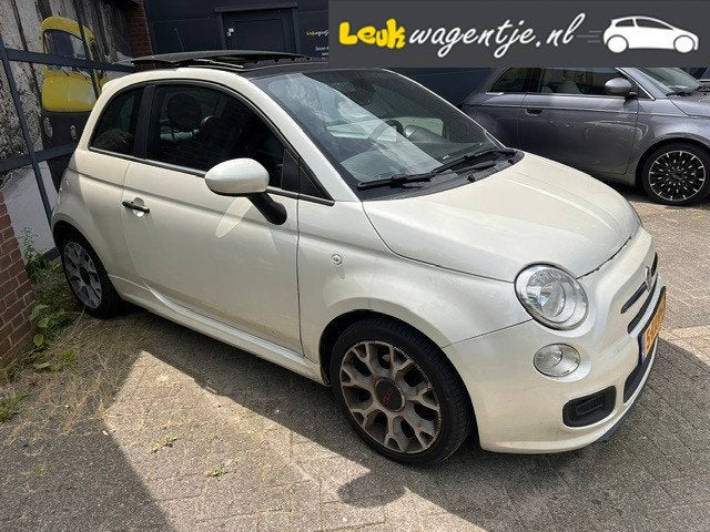 Fiat 500 0.9 TwinAir 500S *schuifdak *parelmoer *alcantara, Auto's, Voorwielaandrijving, Euro 5, 86 pk, Gebruikt