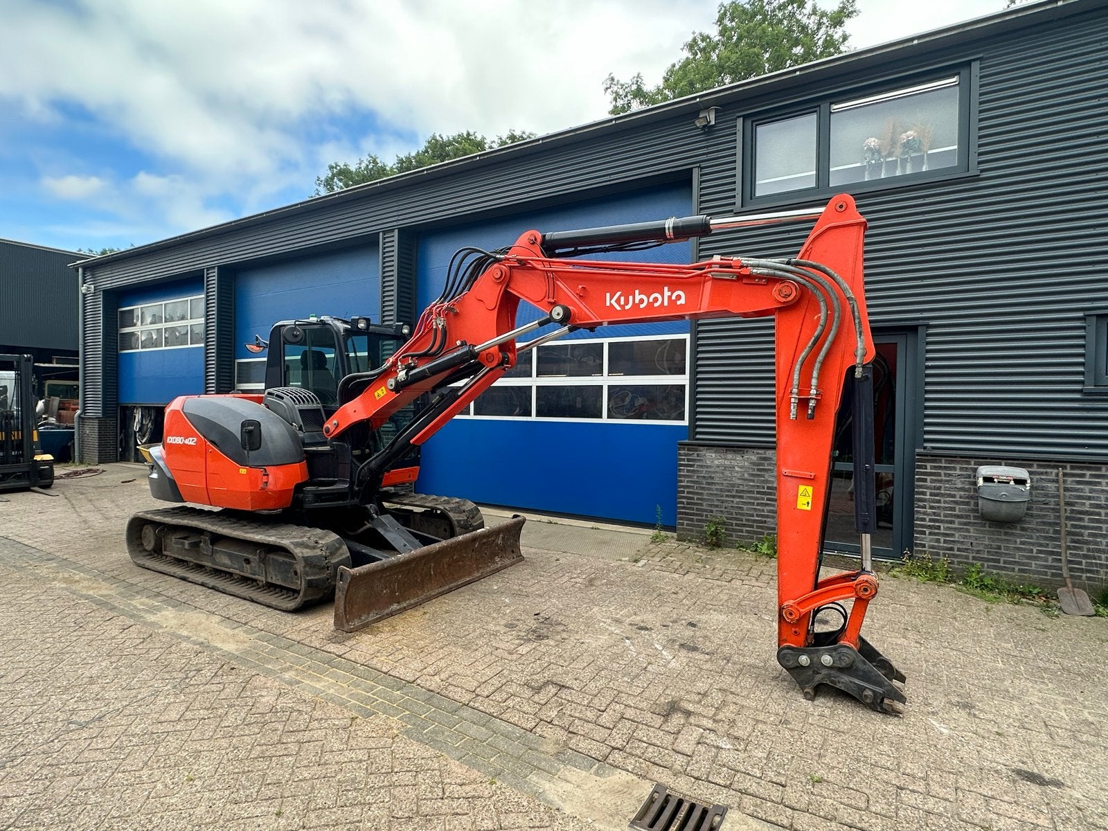 Kubota KX080, Zakelijke goederen, Machines en Bouw | Kranen en Graafmachines, Ophalen, Graafmachine