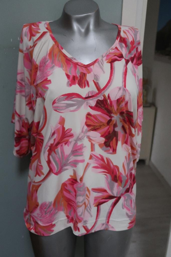 Norah prachtig shirt roze wit wijde mouwen mt 36, Ophalen of Verzenden, Zo goed als nieuw, Norah, Roze