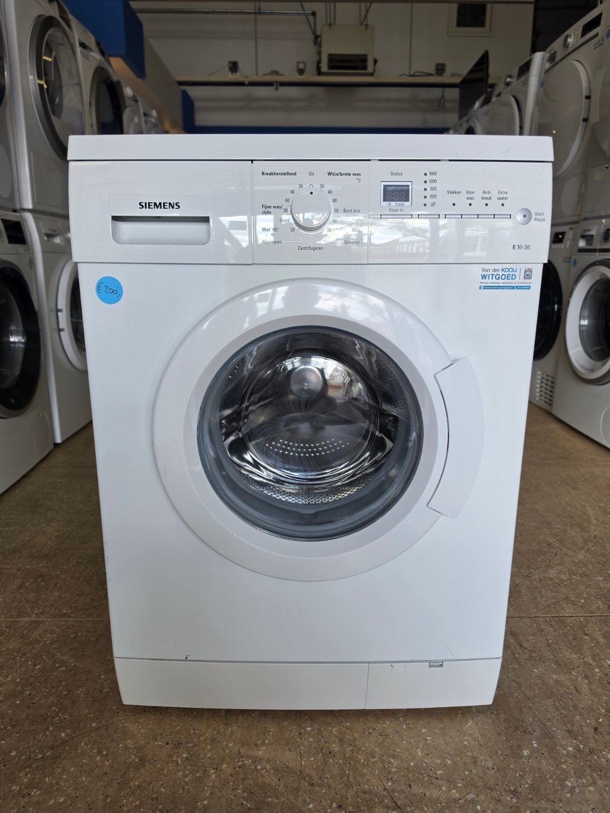Siemens wasmachine | 7 kilo | 1600 toeren | Gratis thuis 🚚✅, Ophalen, Jirnsum, Zo goed als nieuw, Voorlader