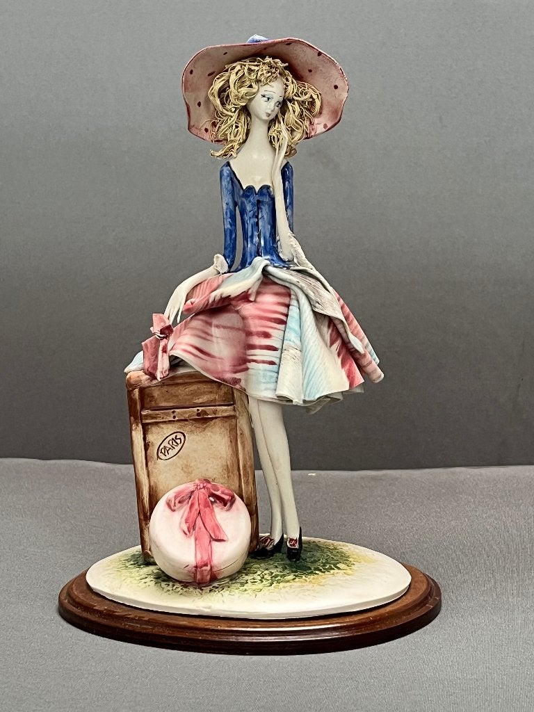 Italiaans beeld "Audrey in Paris" - Franklin Mint / E. Telle, Ophalen