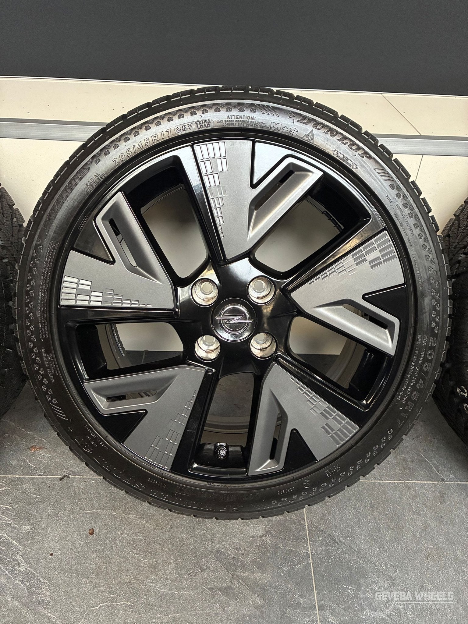 17” originele Opel Corsa F velgen + winterbanden 4x108 93484, Gebruikt, -, -, Banden en Velgen