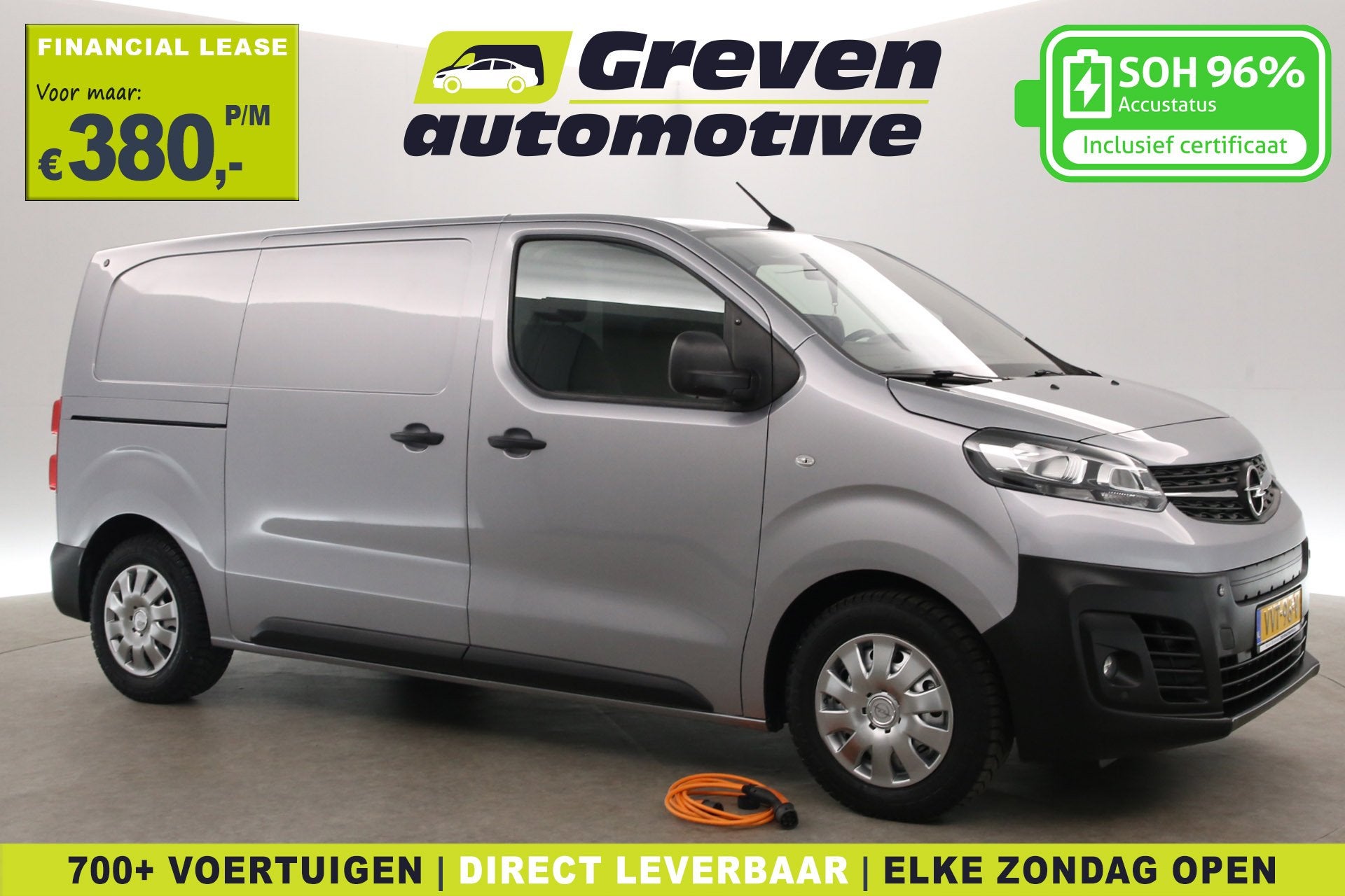 Opel Vivaro-e L2H1 75 kWh | Snelladen | SOH 96% | Airco | Cr