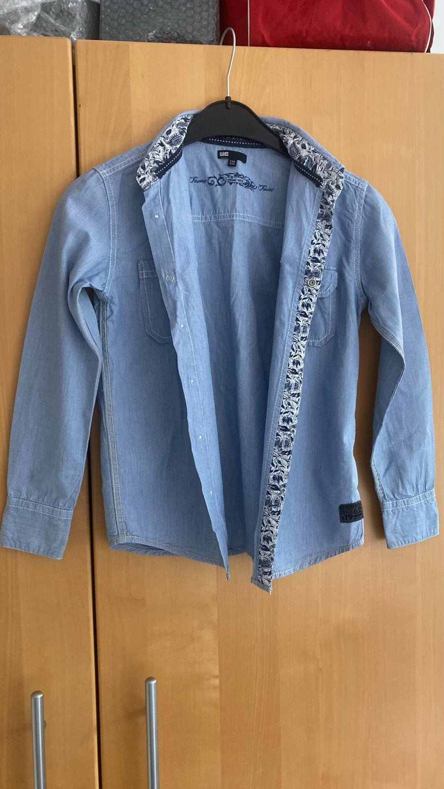 Blouse WE maat 134/140, Ophalen of Verzenden, Gebruikt, Jongen, Overhemd of Blouse