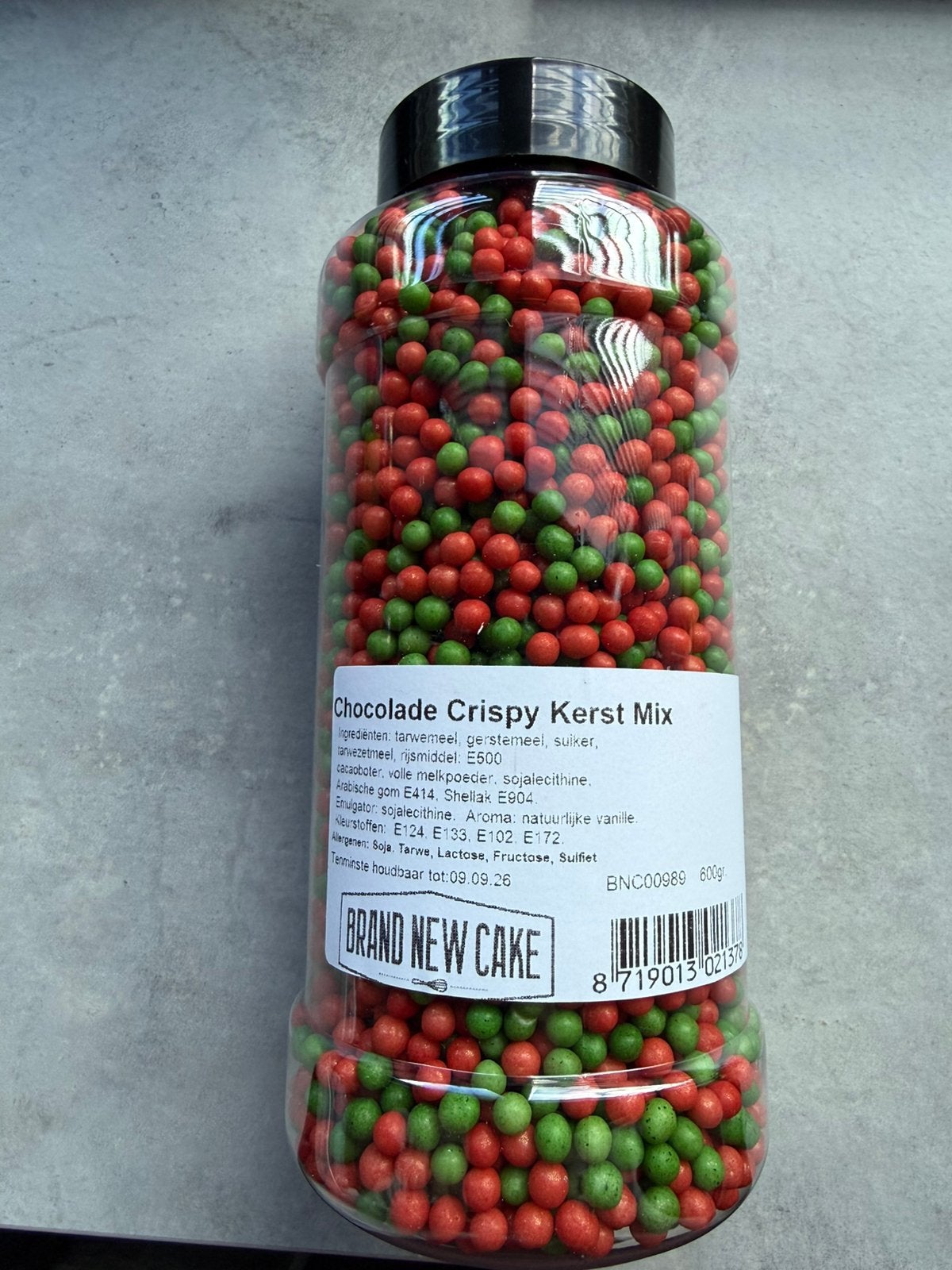 Rood/groen chocolade crispy, Ophalen of Verzenden