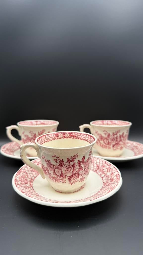 Set van 3 antieke Mason's Ironstone Stratford Pink, Ophalen
