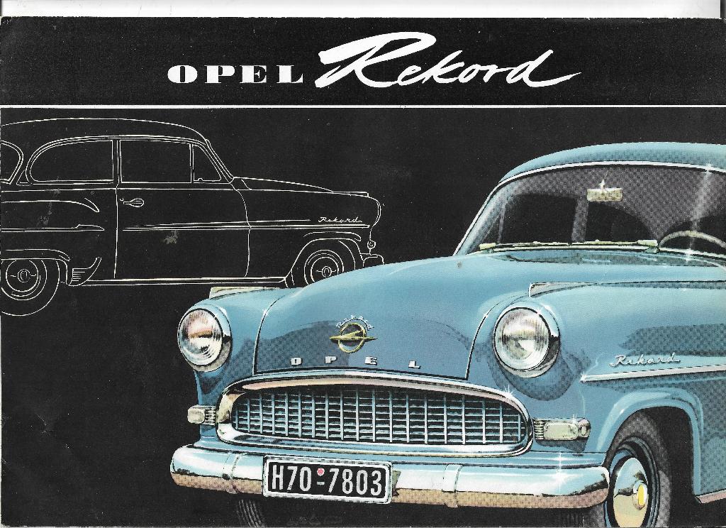 Brochure Opel REKORD 1956 (NL)., Opel, General Motors, Ophalen of Verzenden, Zo goed als nieuw