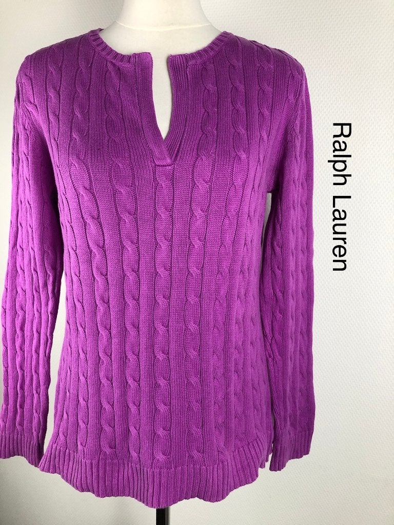 Ralph Lauren Trui  (mt: 40) 24,2/8248, Maat 38/40 (M), Paars, Ophalen of Verzenden, Zo goed als nieuw