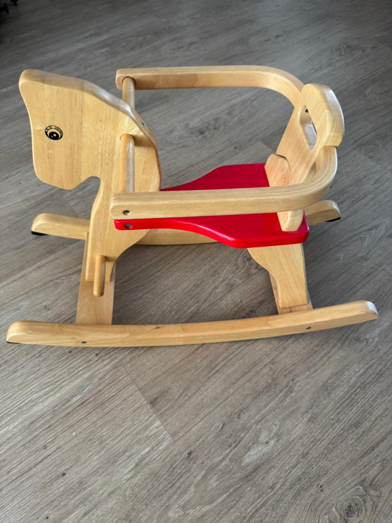 Prachtig houten hobbelpaard, Kinderen en Baby's, Ophalen of Verzenden, Zo goed als nieuw