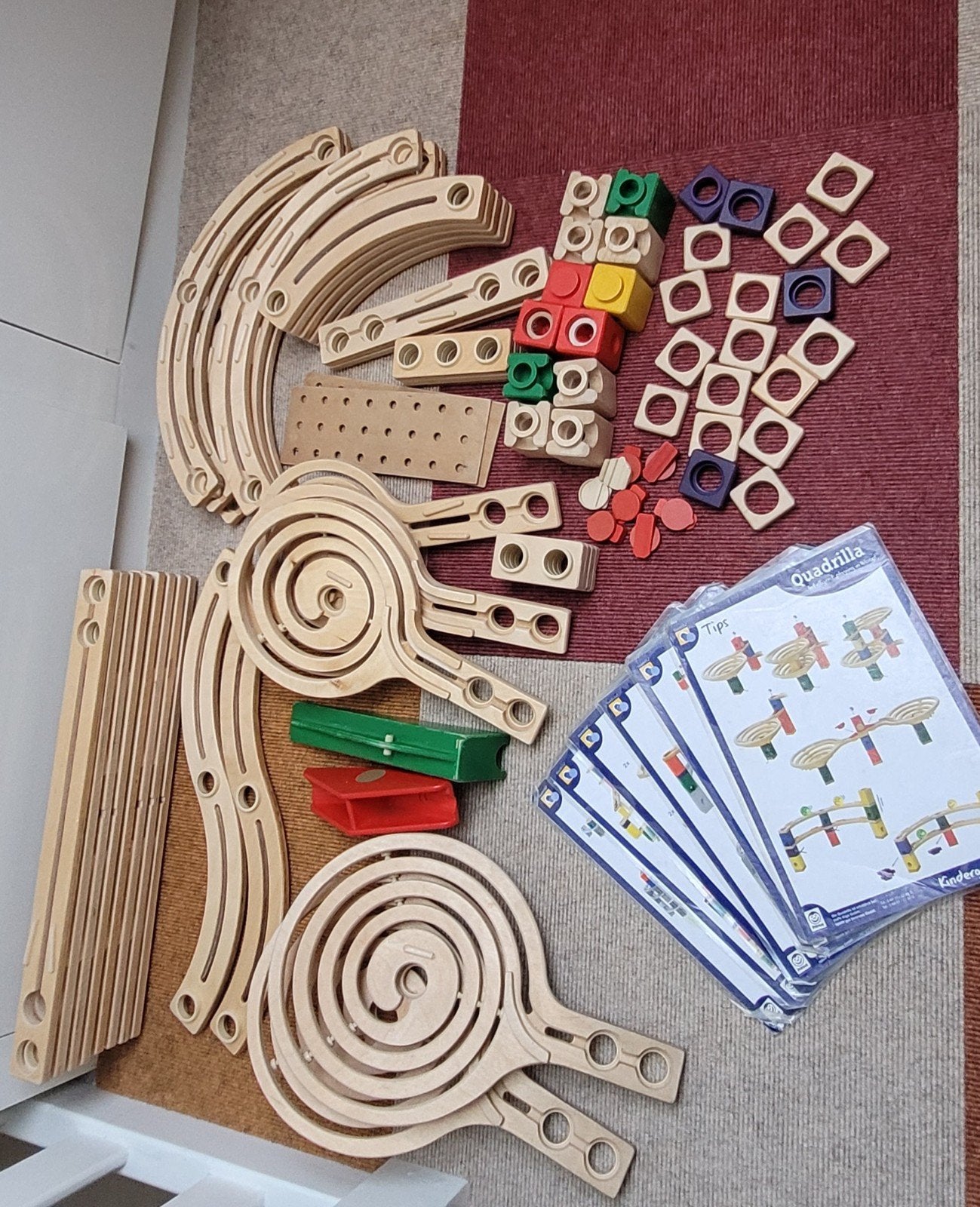 Uitgebreide HaPe Quadrilla houten knikkerbaanset, Sint idee, Ophalen