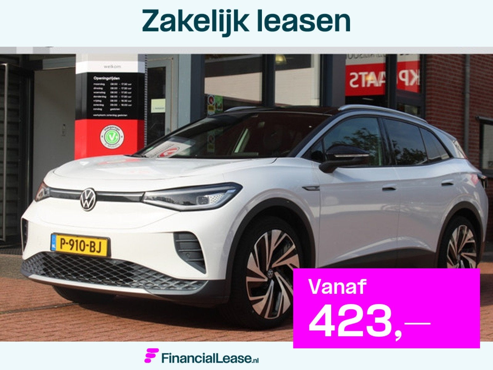 Volkswagen ID.4 77kWh *1ST* | 3-Fase | Carplay | Panorama da, Automaat, Achterwielaandrijving, Gebruikt, 495 min