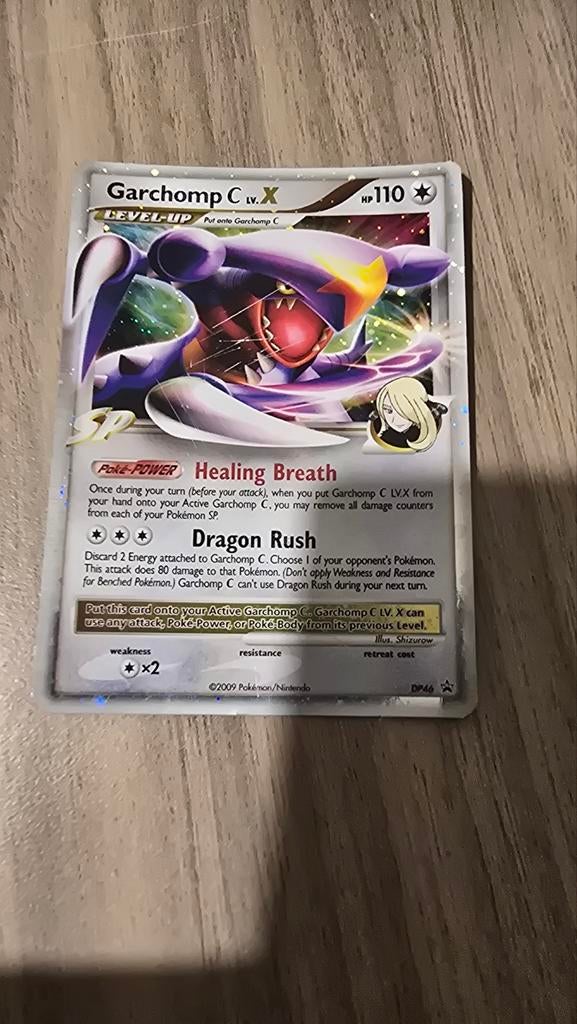 Garchomp C LV.X Pokémon Kaart - SP DP46 Foil, Ophalen of Verzenden, Gebruikt, Losse kaart, Foil