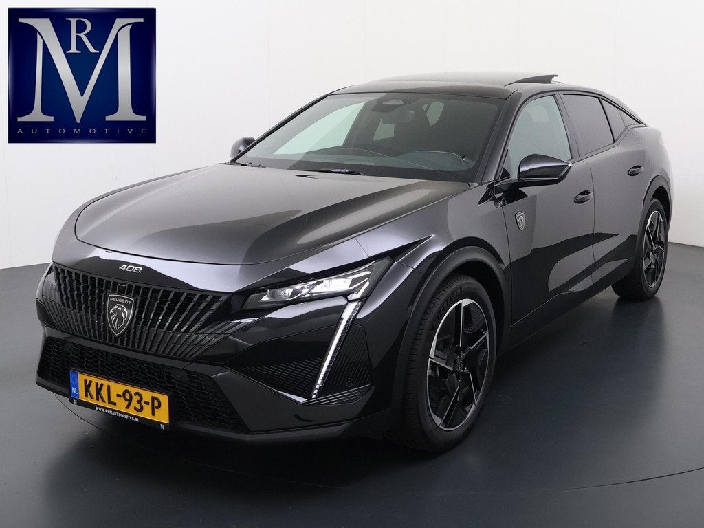 Peugeot e-408 GT 58 kWh NIEUWE AUTO 13KM!| FULL OPTION| PANO, Auto's, Peugeot, 213 pk, Leder en Stof, Zwart, Nieuw