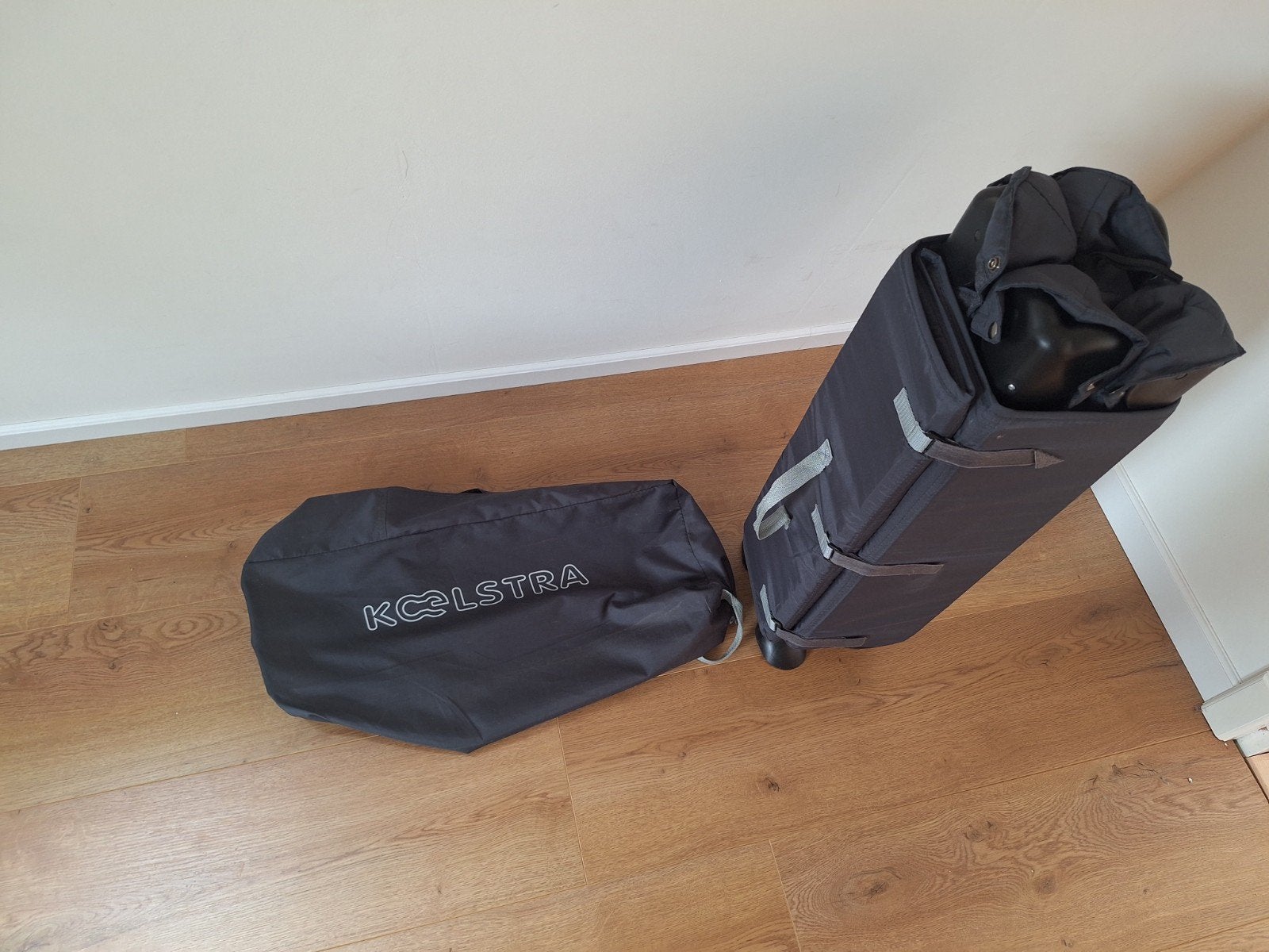 Campingbedje met extra zacht Qute matrasje, Ophalen, Zo goed als nieuw, Minder dan 140 cm, Matras