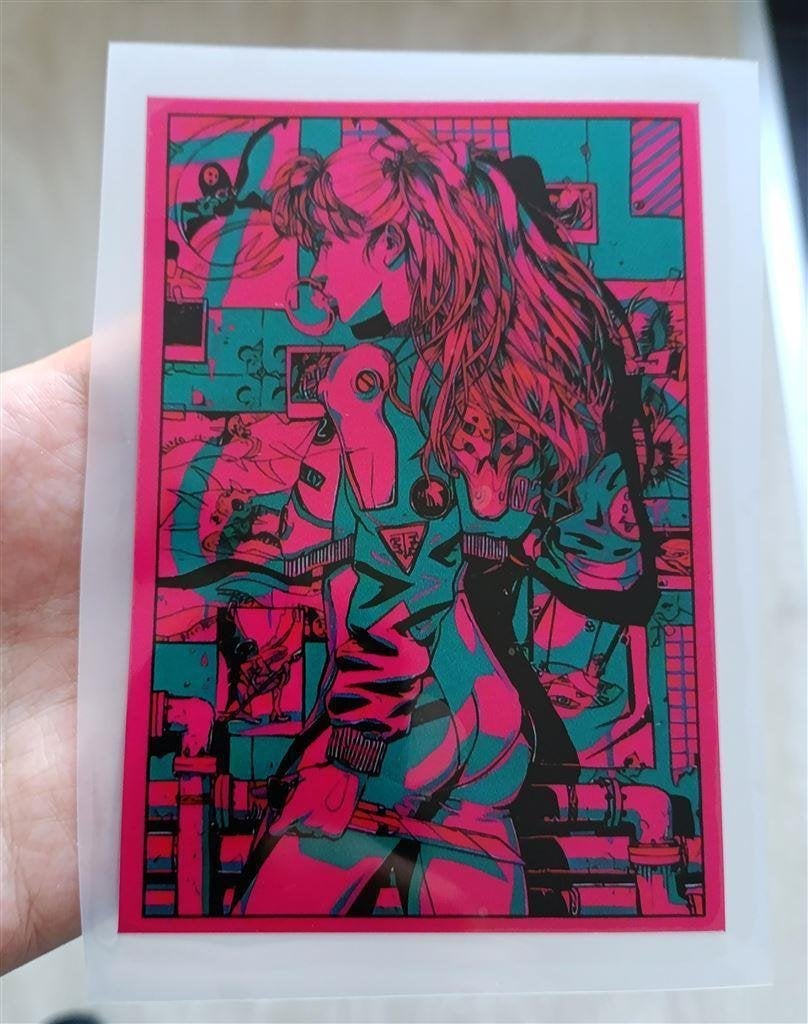Asuka Evangelion Neon Genesis Vinyl anime sticker, Verzenden, Kuifje, Nieuw, Beeldje of Figuurtje