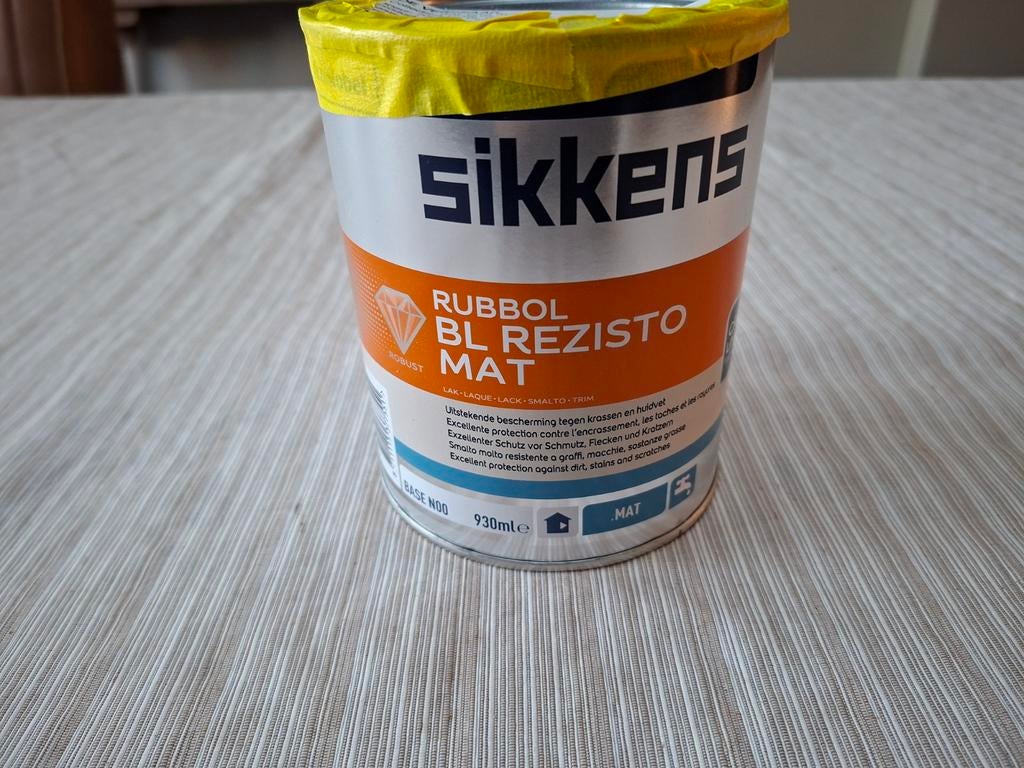 Sikkens rubbol bl rezisto mat ral 7024, Ophalen of Verzenden, Nieuw, Wit, Lak
