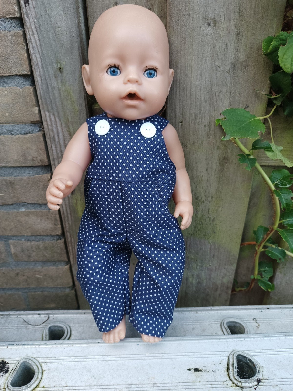 Baby Born Tuinbroek - Blauw met Witte Stippen, Ophalen of Verzenden, Nieuw, Babypop