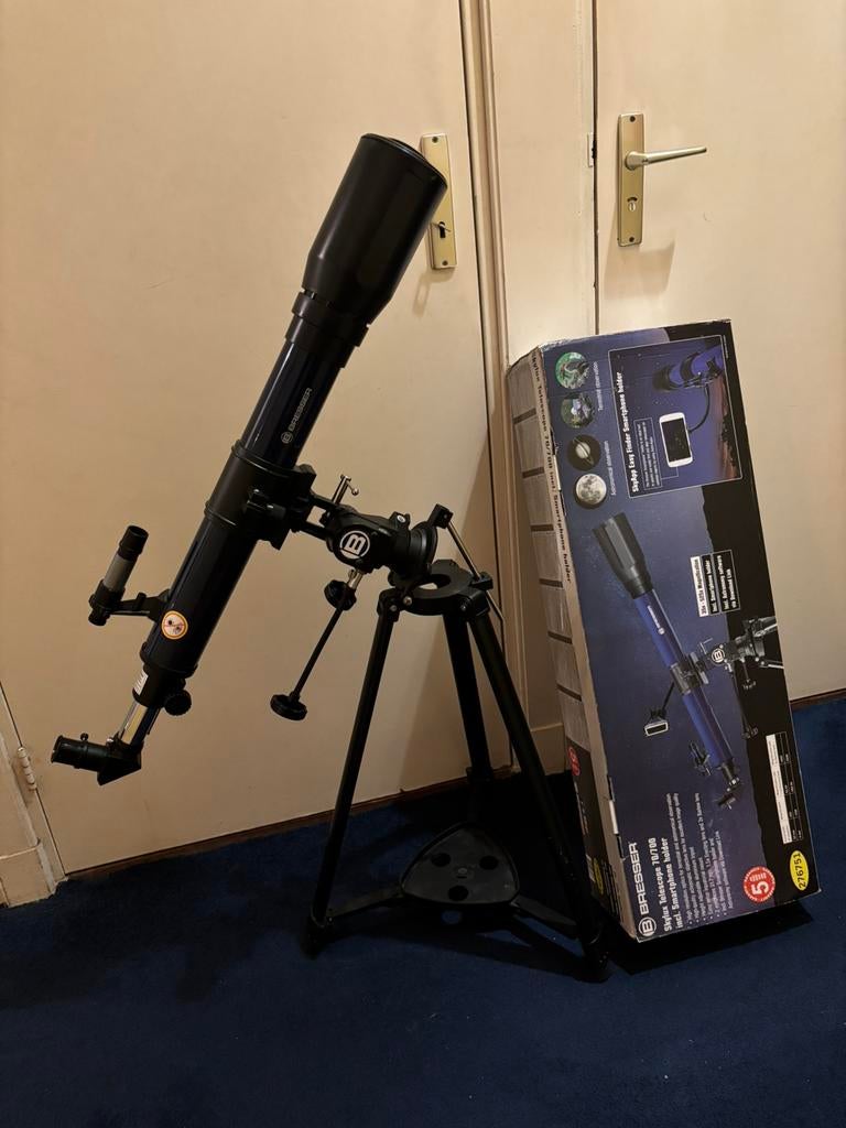 Bresser Skylux 70/700mm Telescoop, Ophalen, Lenzentelescoop (refractor), Met statief, Zo goed als nieuw