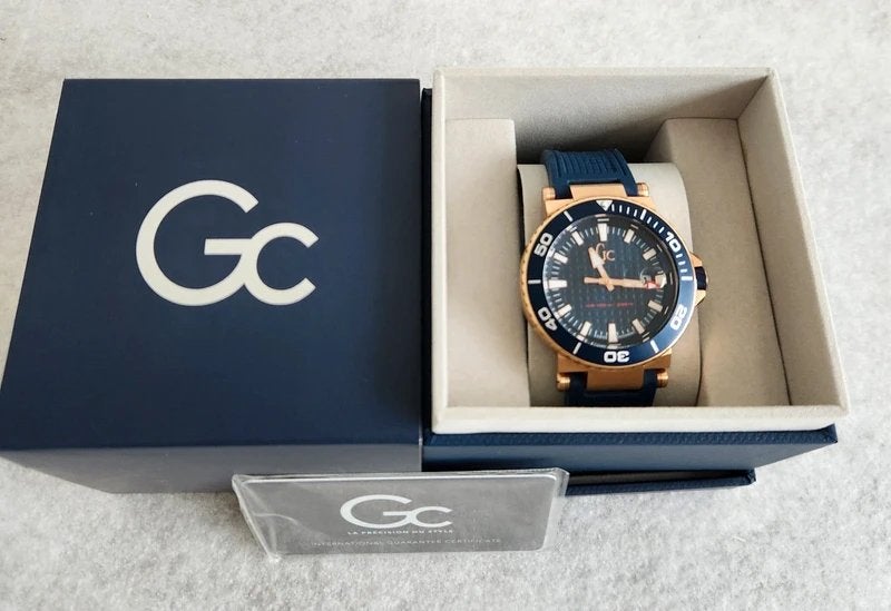 GC Y36004G7 watch blue one herenhorloge, Overige merken, Polshorloge, Overige materialen, Ophalen of Verzenden