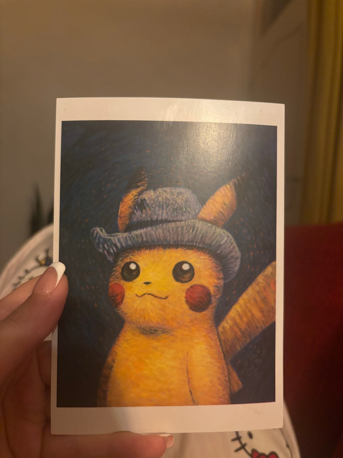 Pikachu Van Gogh Museum Ansichtkaart, Ophalen of Verzenden, Zo goed als nieuw, Losse kaart