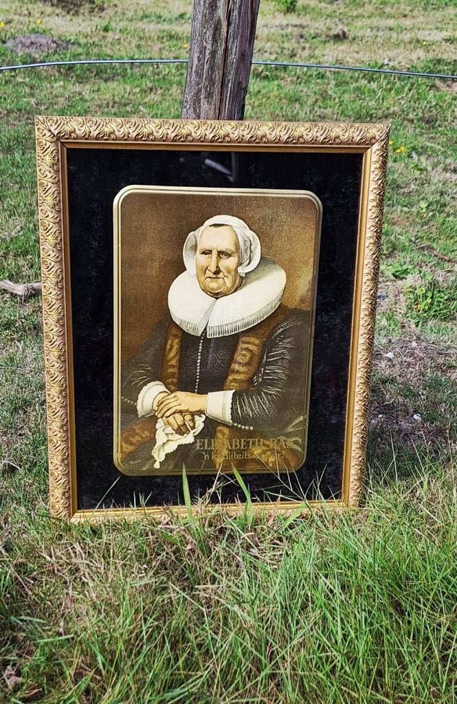 Glacoide reclame van ELISABETH BAS 'n kwaliteits sigaar!, Ophalen, Reclamebord, Gebruikt, .
