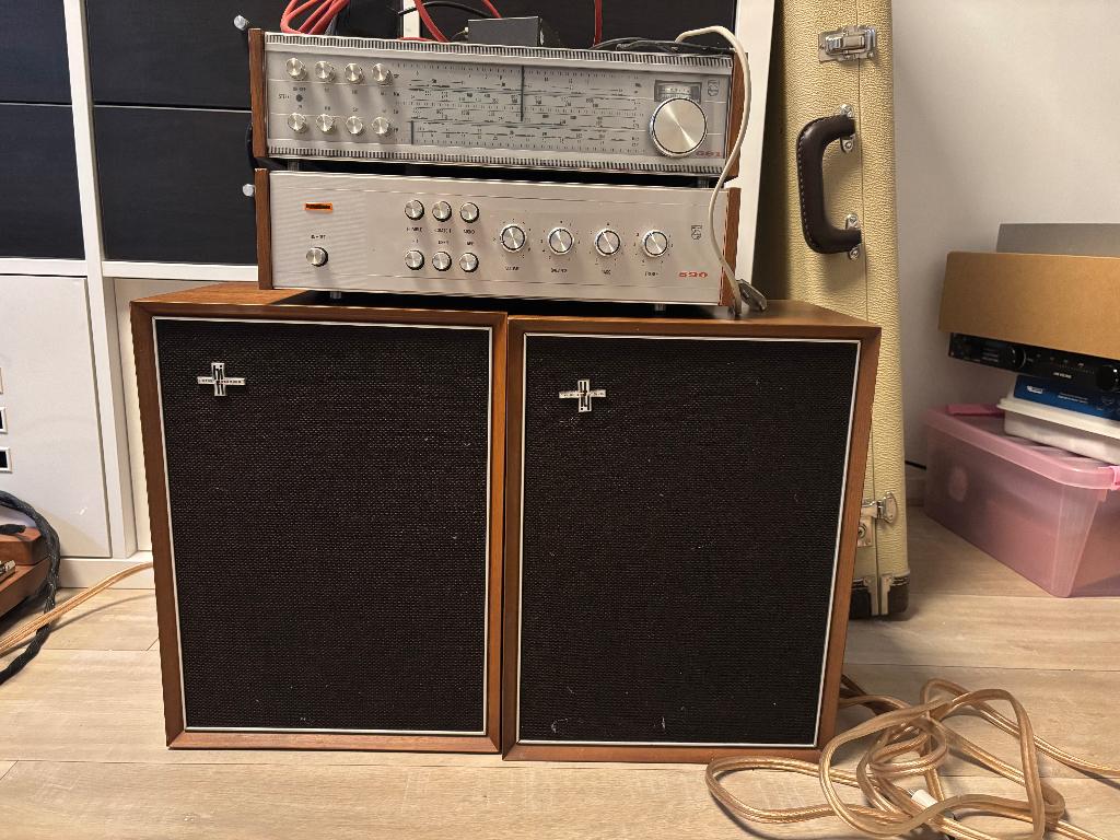 Philips Vintage Stereo Set (22RH590 en 22RH691), Ophalen, Gebruikt, Tuner of Radio, Philips