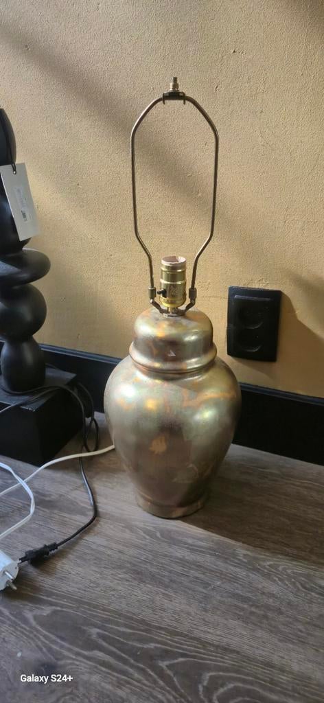 Gouden lampvoet, Ophalen, Gebruikt, Overige materialen, 50 tot 75 cm