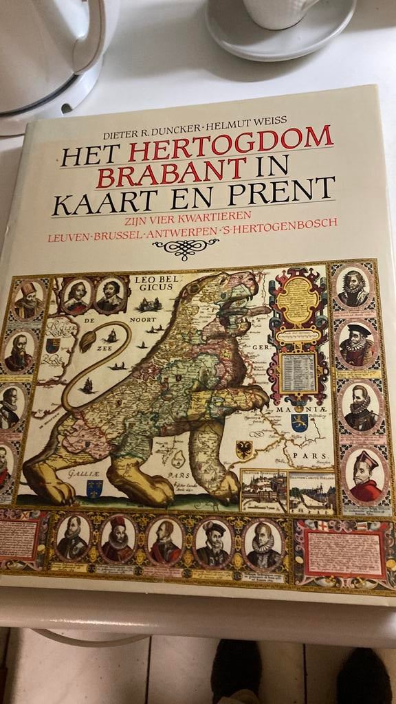 Het Hertogdom Beabant in Prent en Beeld, Boeken, Ophalen of Verzenden, Zo goed als nieuw, Nederland, Landkaart