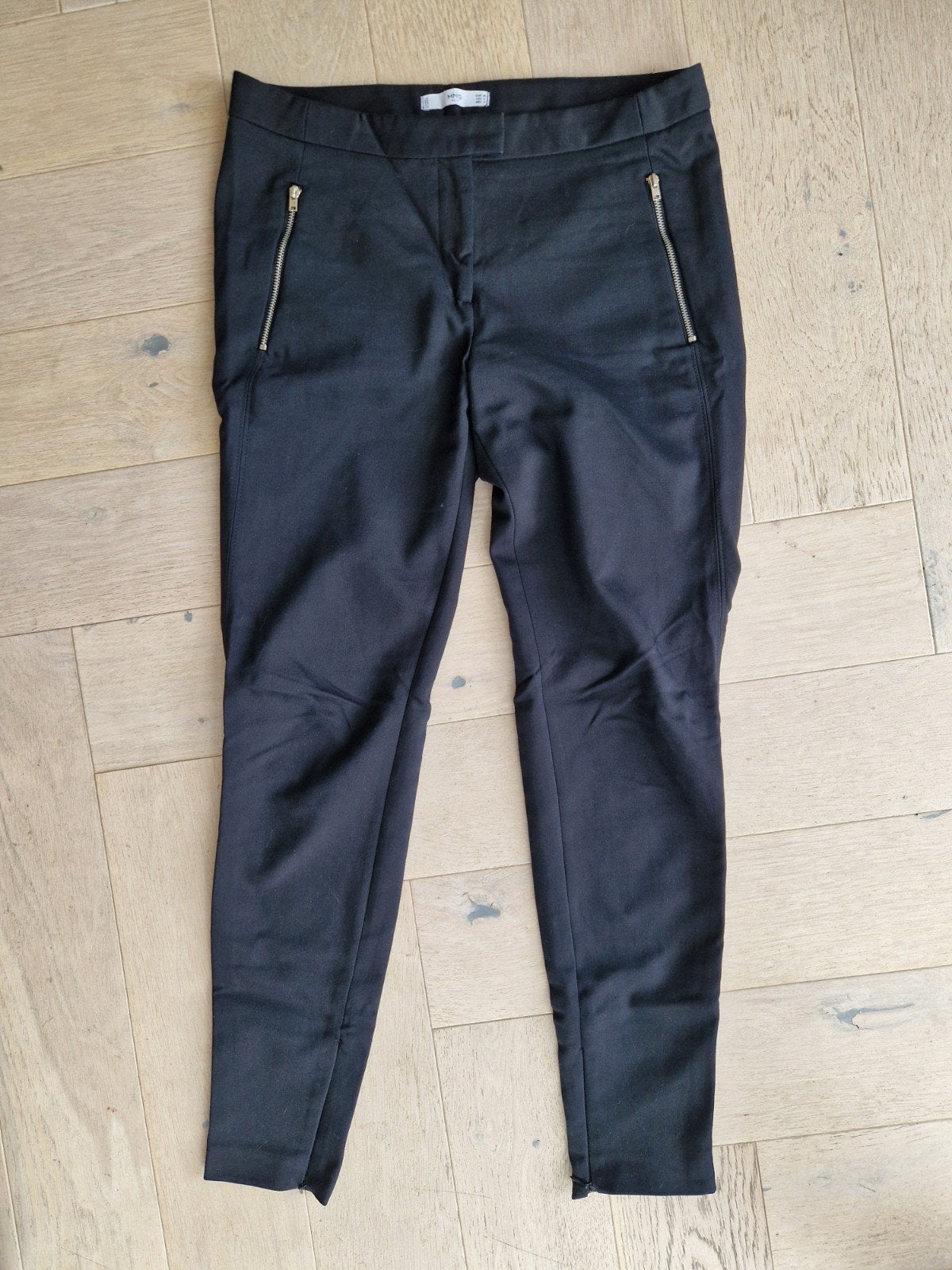 Mango zwarte broek, maat 38, Zwart, Ophalen of Verzenden, Zo goed als nieuw, Lang