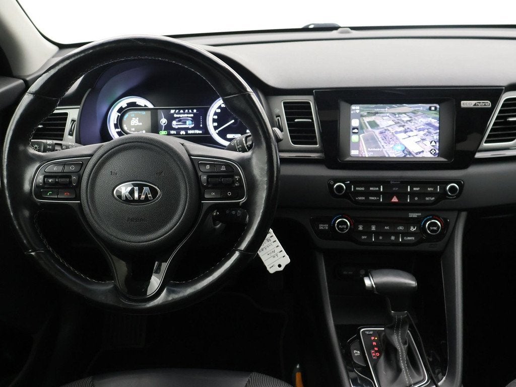 Kia Niro 1.6 GDi HYBRID EDITION *DEALER ONDERH.* + APPLE CAR, Auto's, Kia, Gebruikt, Euro 6, 2 kWh, Leder en Stof