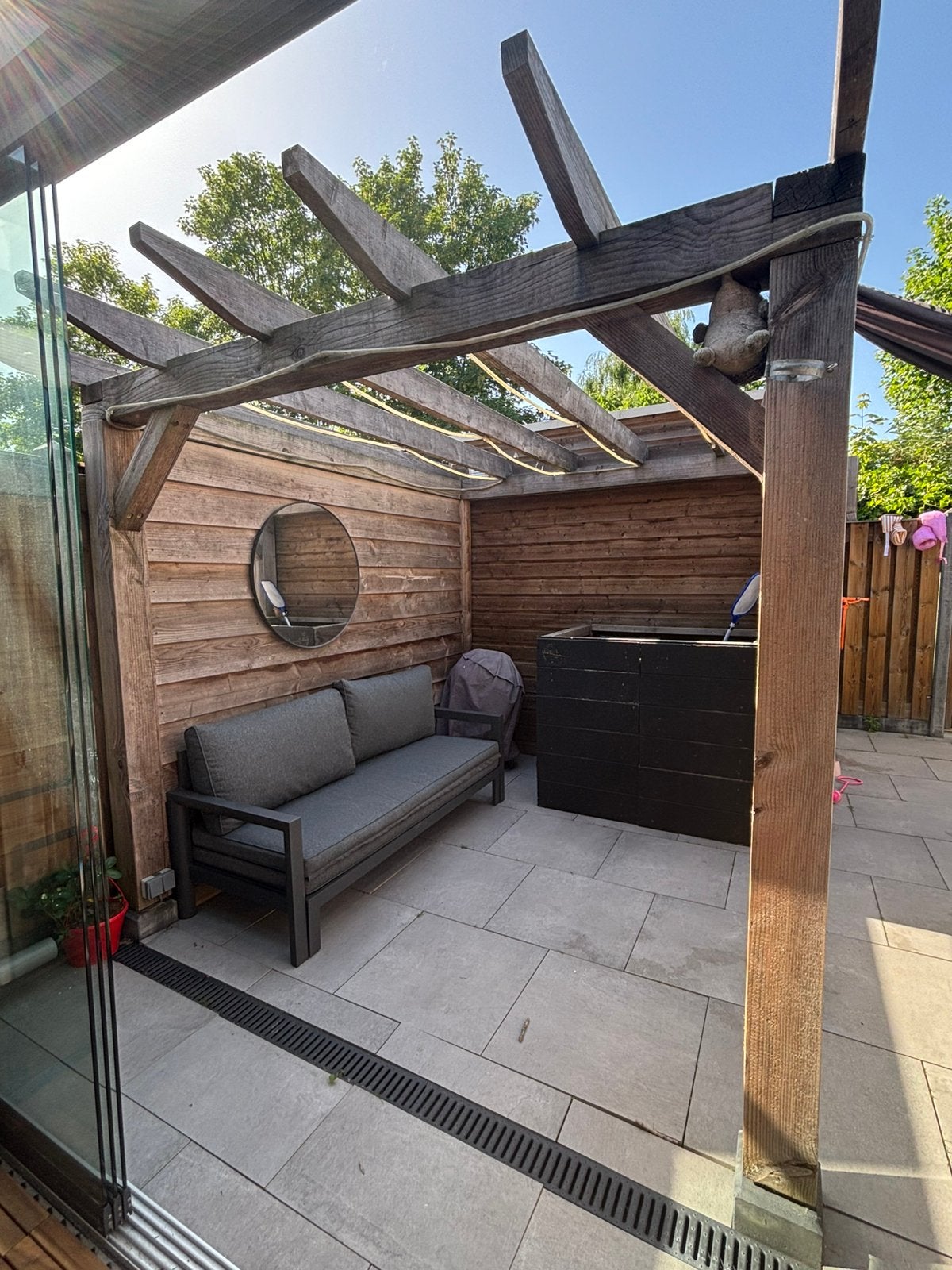 Stevige douglashouten basis voor een overkapping / pergola, Ophalen, Gebruikt, Overige typen