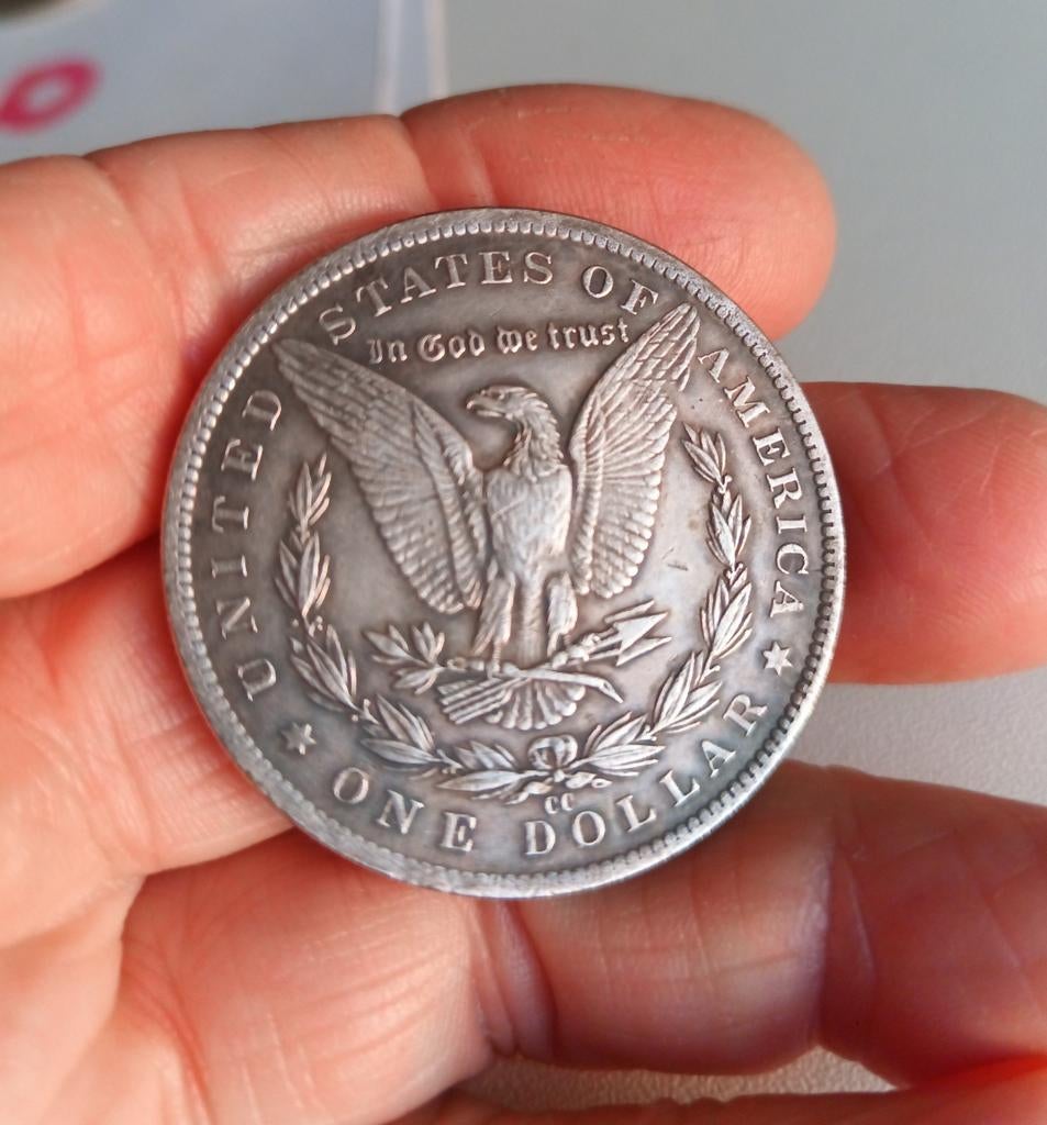 Morgan Dollar 1890 kopie, Ophalen of Verzenden