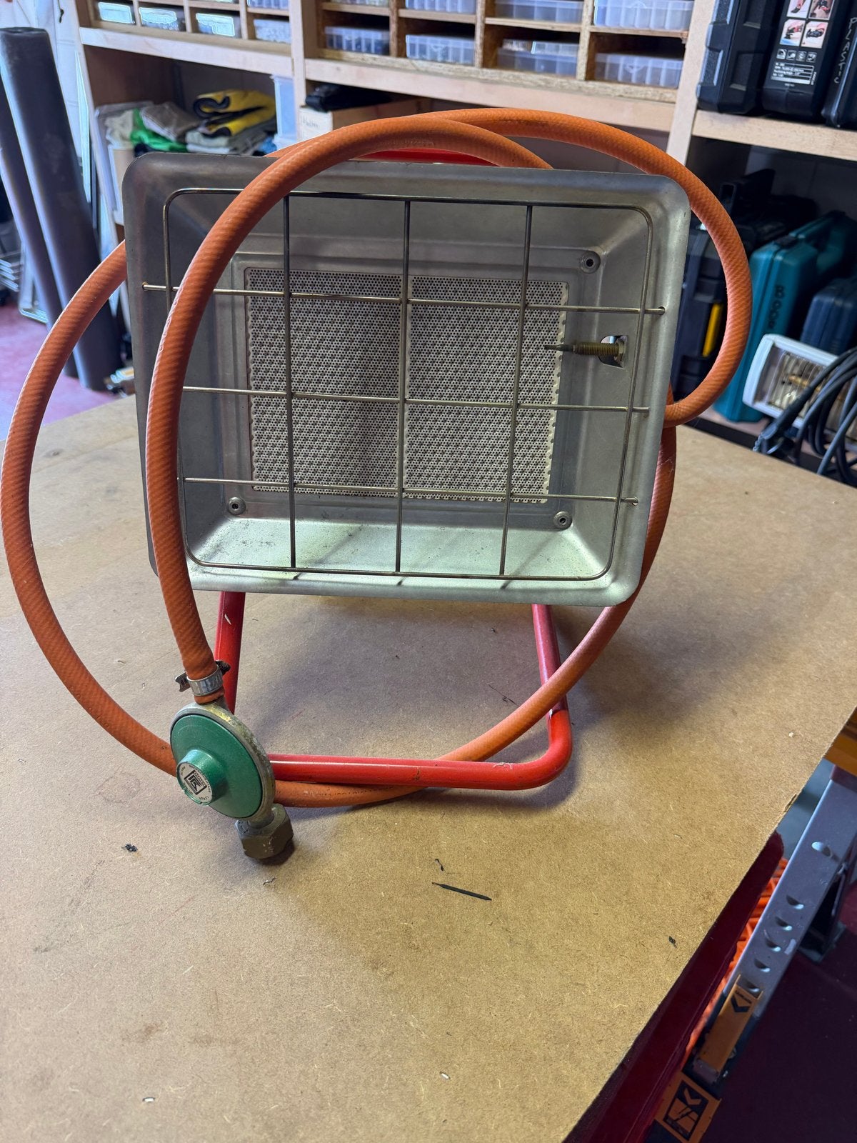Gasverwarming / Gaskachel voor buiten of werkplaats, Ophalen, Gebruikt, Minder dan 30 cm, Kachel
