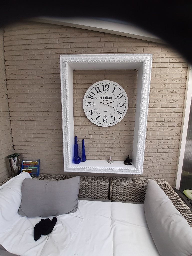 Lijst en tuin klok, Ophalen, Zo goed als nieuw, Wandklok