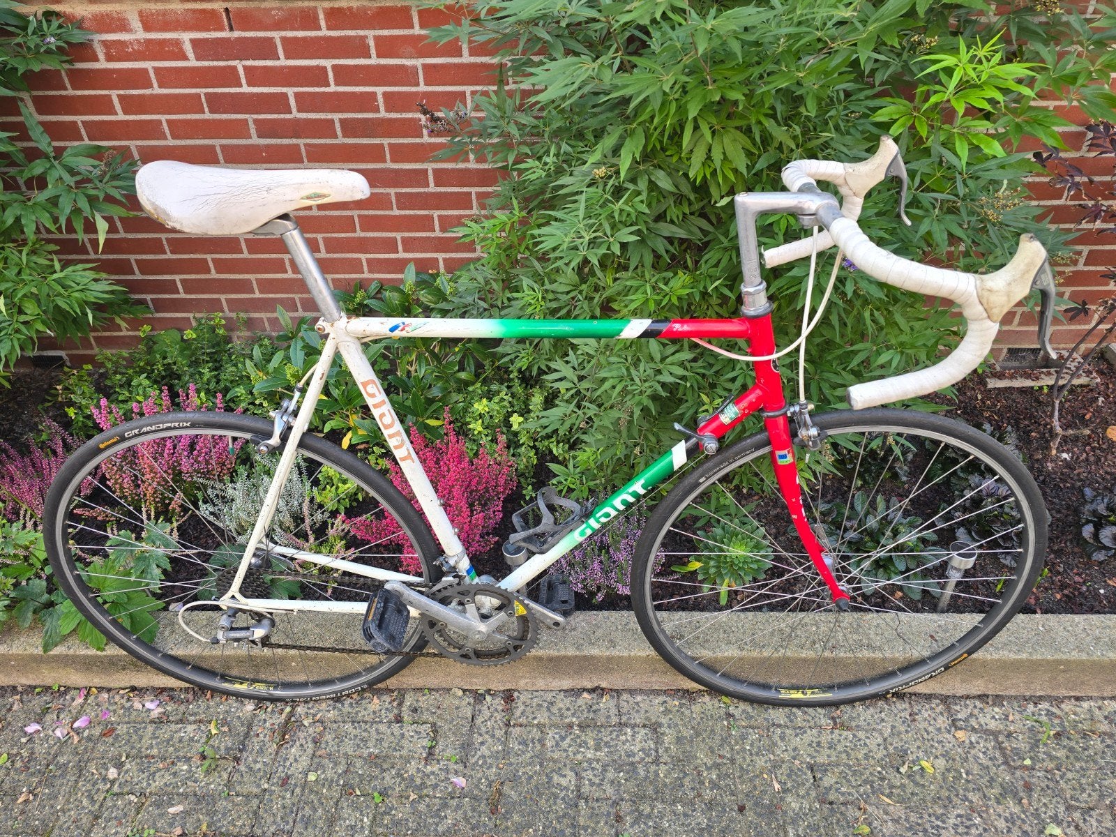 28 inch leuke giant peleton superlite vintage racefiets 58cm, Fietsen en Brommers, Ophalen, 28 inch, Gebruikt, Velgrem