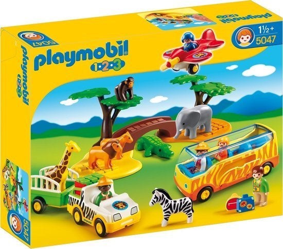 1.2.3. grote safari playmobil 5047, Complete set, Overige typen, 1.2.3, Nieuw