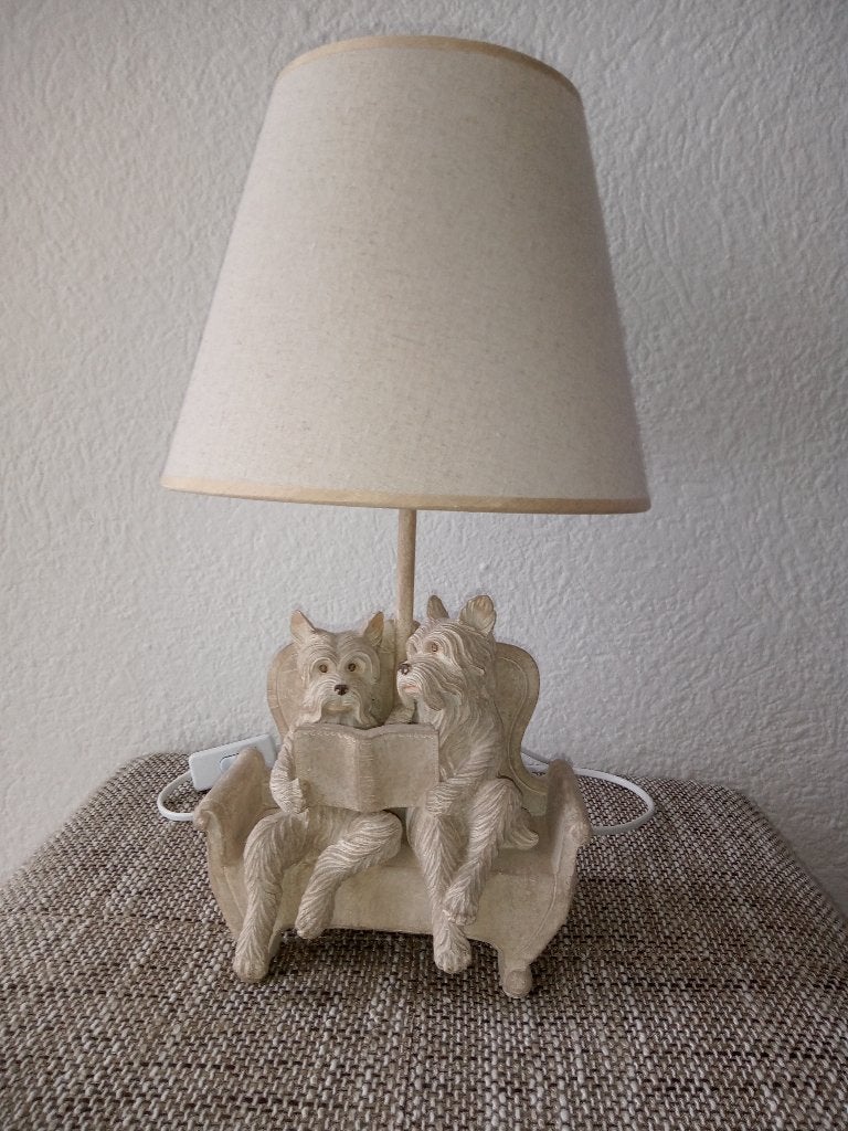 Decoratieve tafellamp, Ophalen, Zo goed als nieuw, Steen/keramiek, Met kap