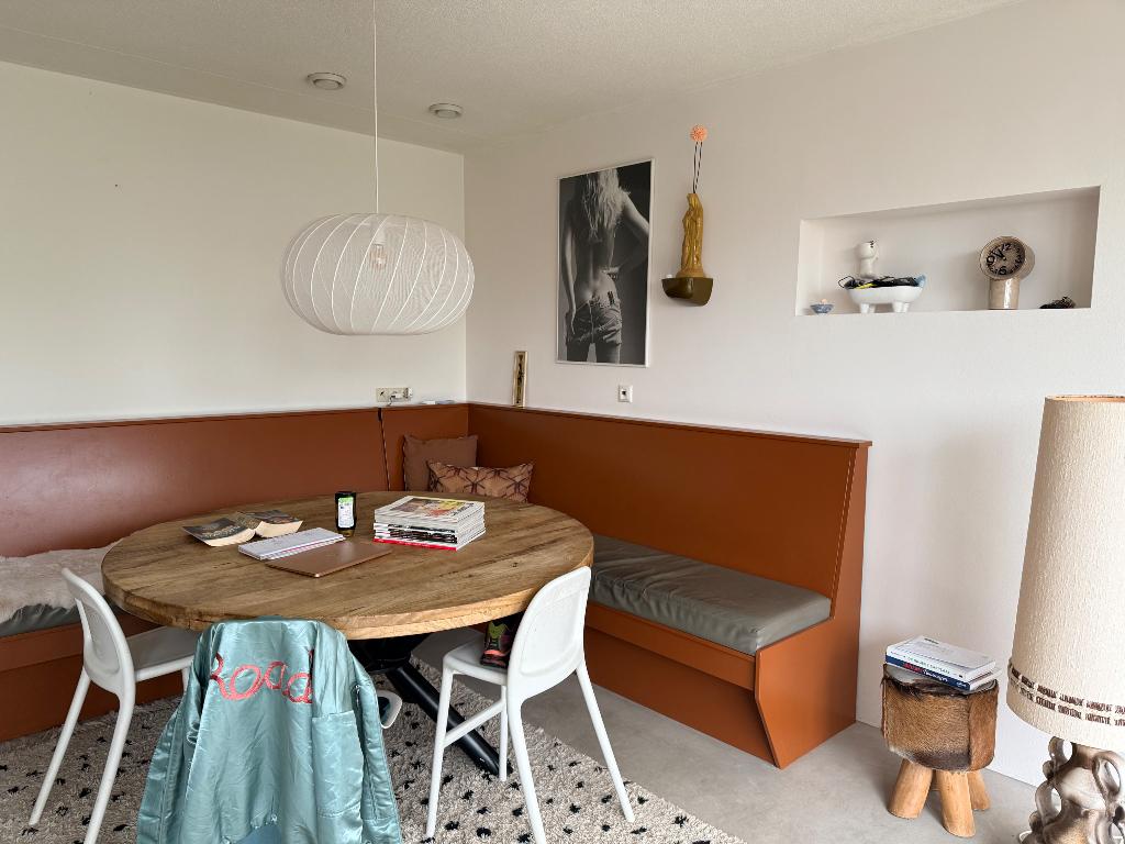 Ronde eettafel doorsnee 1.50, Ophalen, Gebruikt, Vijf personen of meer, 100 tot 150 cm