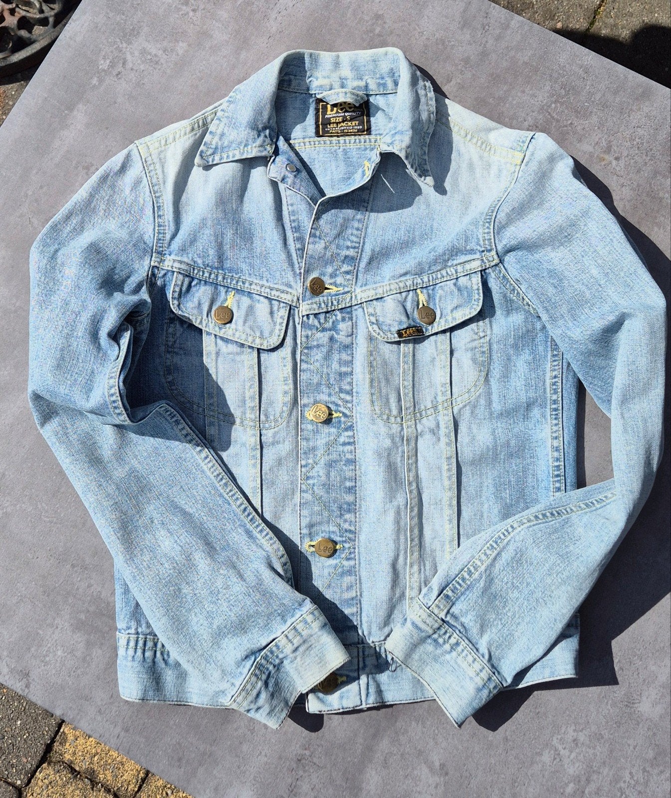 Lee denim trucker jacket S, Kleding | Dames, Jassen | Zomer, Blauw, Ophalen of Verzenden, Lee, Maat 36 (S)