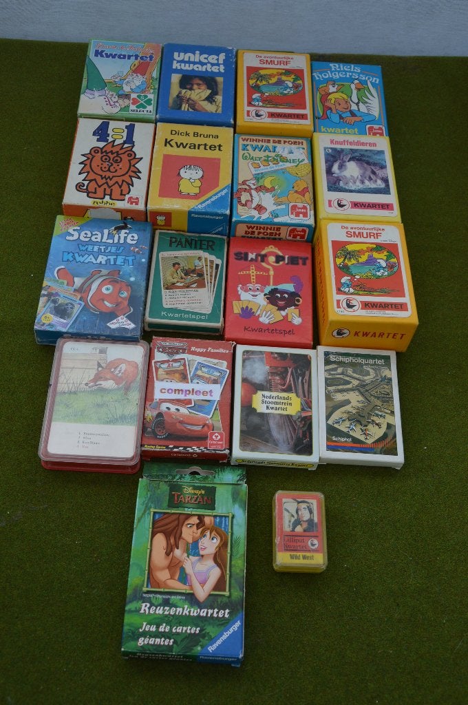 Verzameling oude kwartetten: Dick Bruna,David de Kabouter, Verzamelen, Speelkaarten, Jokers en Kwartetten, Ophalen of Verzenden