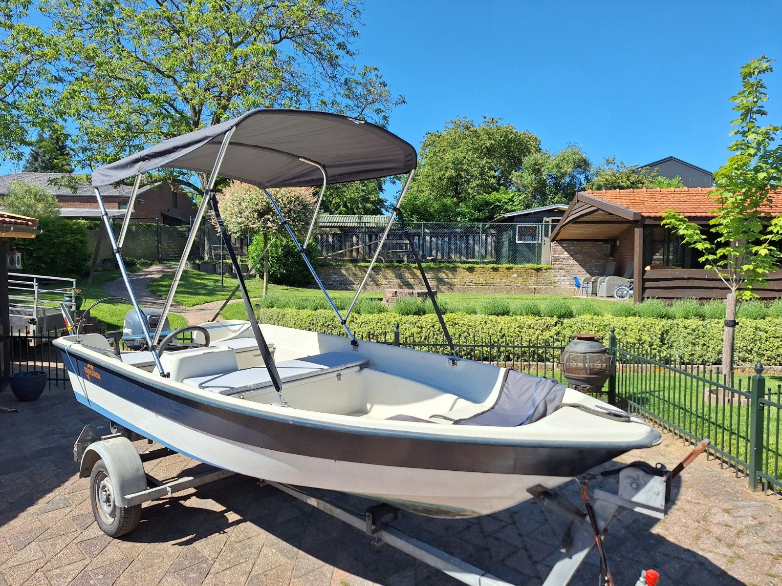Boot met motor en trailer, Watersport en Boten, Ophalen