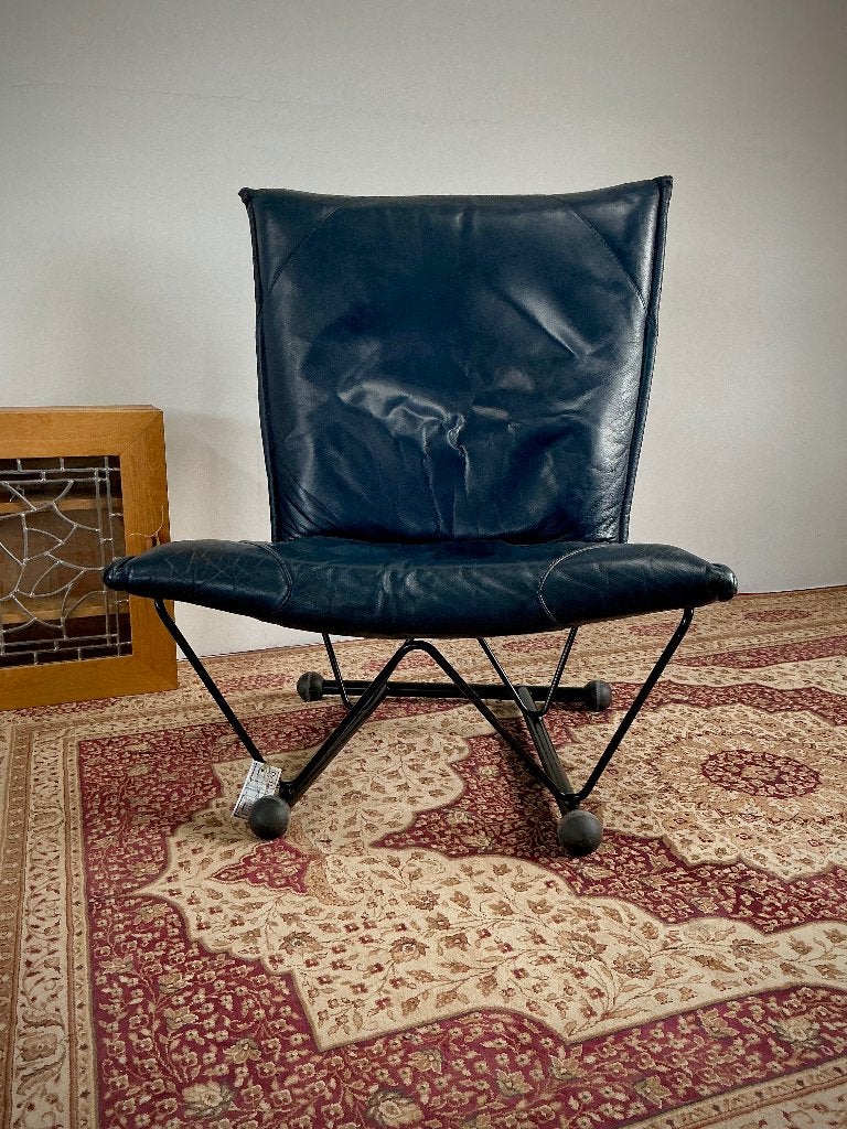 Flyer lounge chair Gelderland, Gebruikt, Ophalen of Verzenden, 50 tot 75 cm, Leer