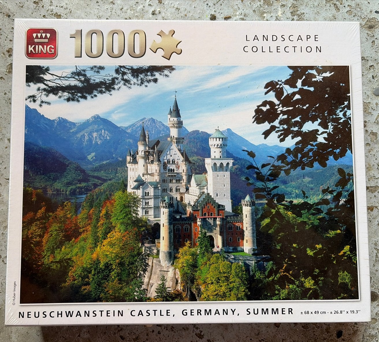 Nieuwe King Legpuzzel Neuschwanstein Kasteel 1000 stukjes, Ophalen of Verzenden, 500 t/m 1500 stukjes, Nieuw, Legpuzzel