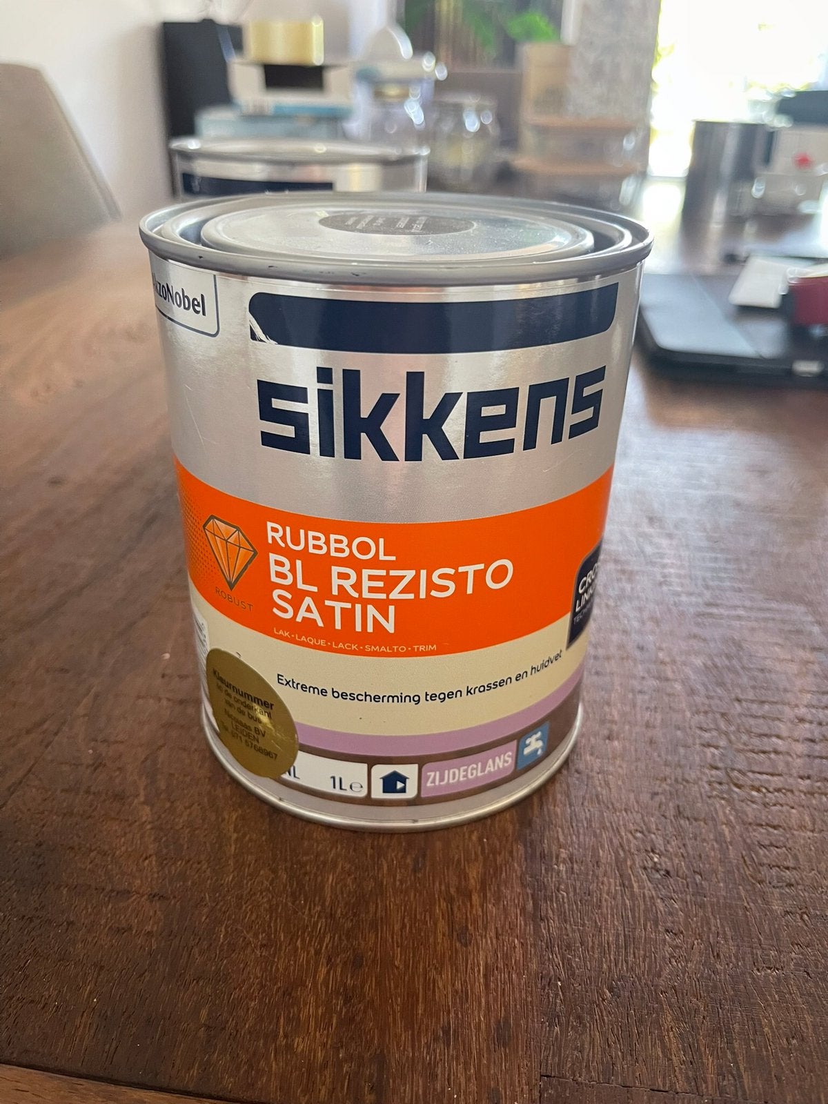 Sikkens Rubbol BL Rezisto Satin  1 liter, Ophalen, Nieuw, Wit, Lak