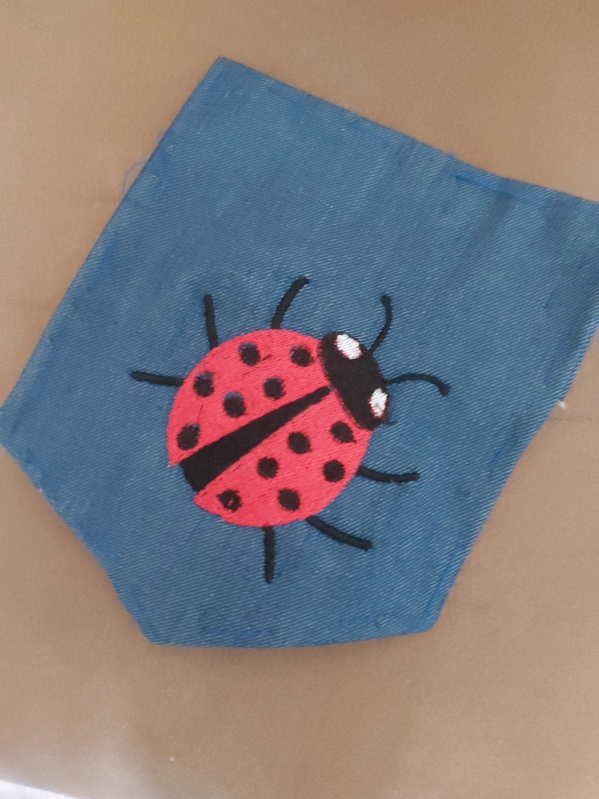 Pimp je spijkerbroek op met deze leuke geborduurde extra zak, Hobby en Vrije tijd, Stoffen en Lappen, Ophalen of Verzenden, Nieuw